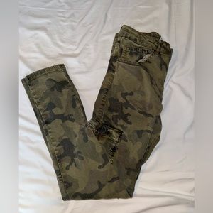 Zara Kids Denim Collection Color: Camo — Size 13-14